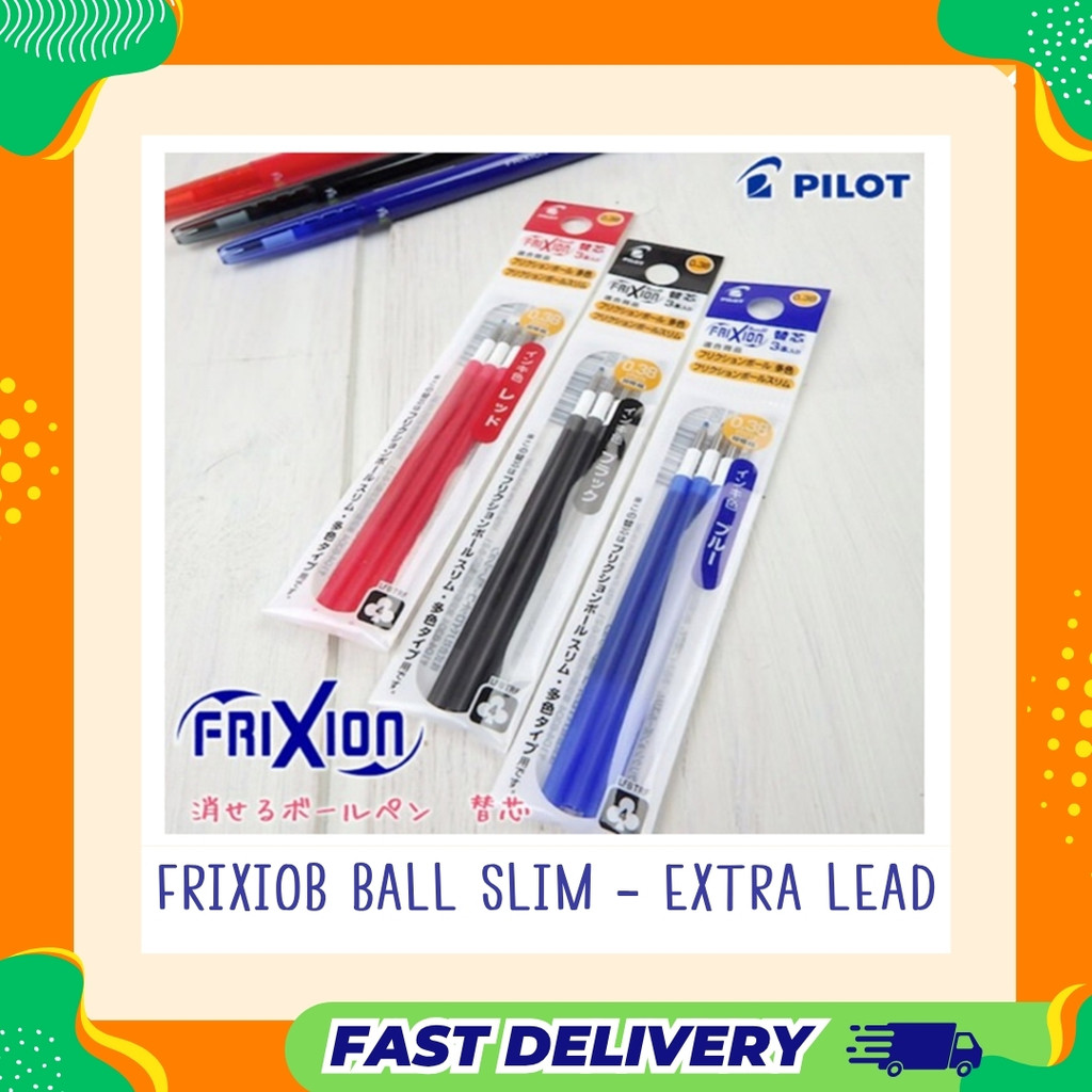 ไส้ปากกาลบได้ Refill สำหรับ Pilot FriXion Slim 0.5 / 0.38 ปากกาลบได้ 3 ระบบ