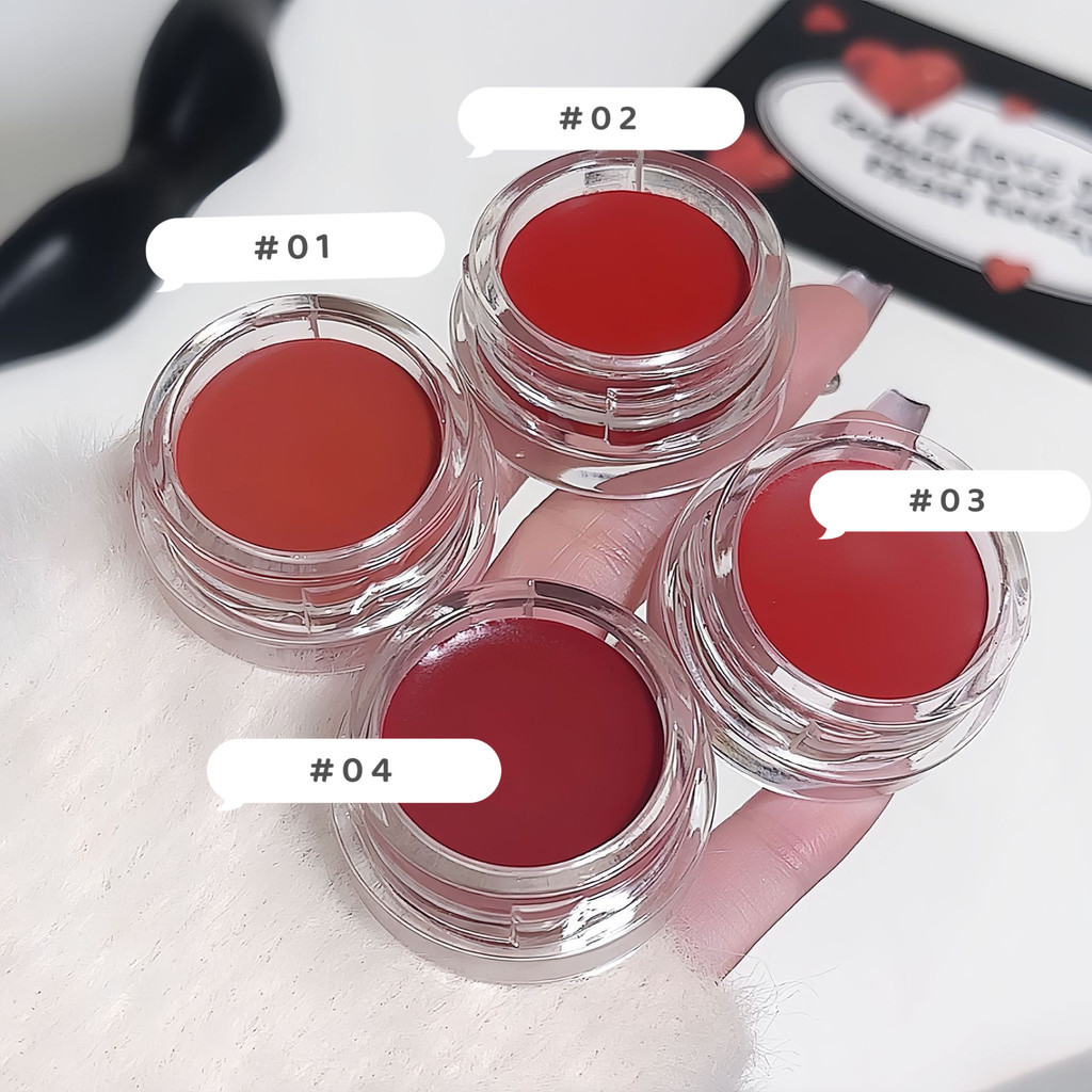 pink.girl:4 สีมูสลิปโคลน-กันเหงื่อ ติดทนนาน ไม่ซีดจาง ไม่ติดถ้วย กํามะหยี่ แมตต์ ลิป อุปกรณ์แต่งหน้า - รูปที่ 5