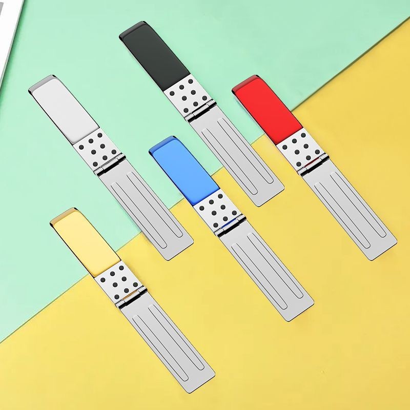 QGHAPPY บานพับสูญญากาศชุบที่มองไม่เห็นกลับสติกเกอร์ผู้ถือพับวางแบบพกพา Ultra-Thin Mini ผู้ถือขนาดเล็