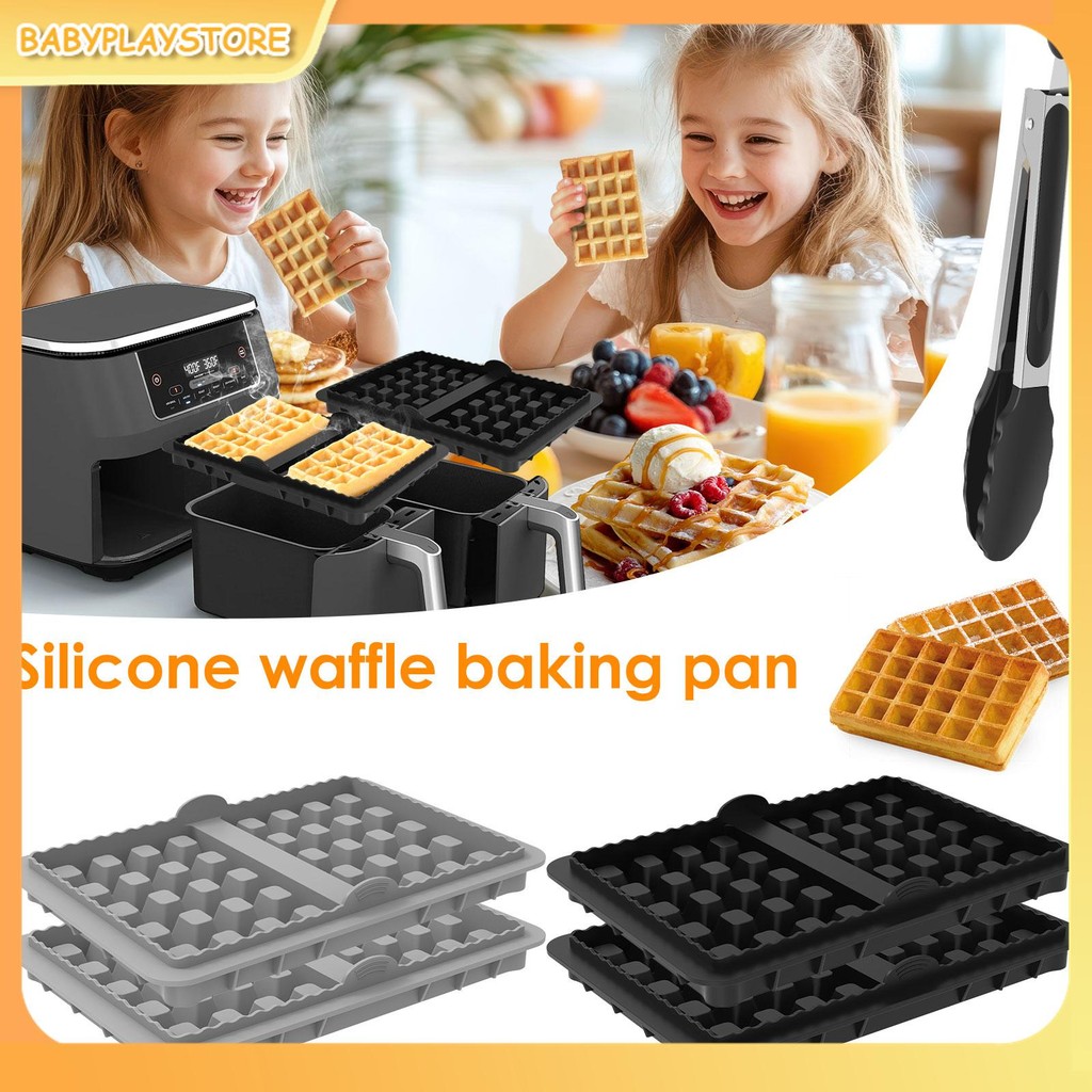 2 ชิ้นซิลิโคนวาฟเฟิลใส่ใช้งานร่วมกับ Ninja AF300EU AF400EU AF451EU AF500DE SL400EU Hot Air Fryer SHO