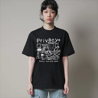 Strayandcool เสื้อยืดโอเวอร์ไซส์ "Privacy ?" Oversized T-shirt