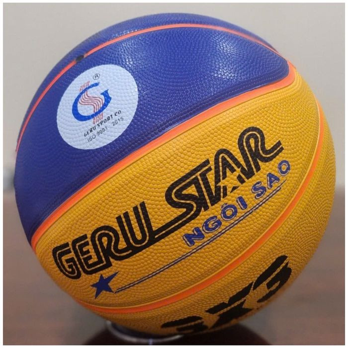 ลูกบาสเก็ตบอลยาง Geru 3x3 - แถมตาข่าย + ปั๊ม Dungcusport