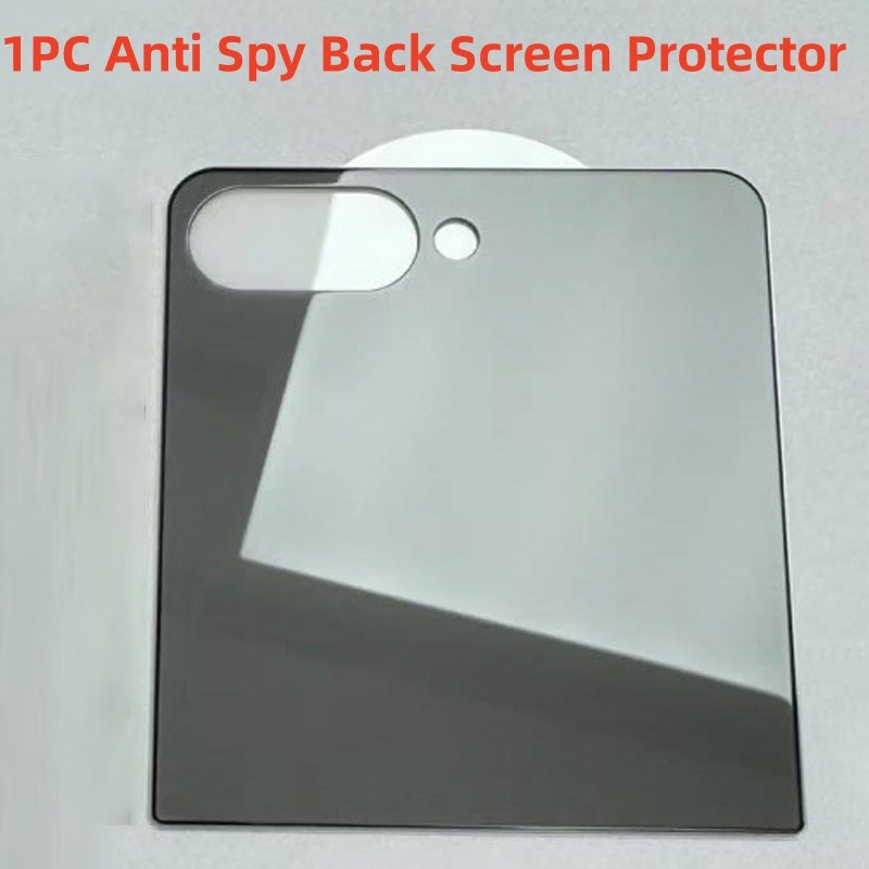 คลุมทั้งหมดป้องกันหน้าจอด้านหลังสําหรับ Samsung Galaxy Z Flip 7 5G Anti Spy ความเป็นส่วนตัวกระจกนิรภัยสําหรับ Samsung Galaxy Z Flip7 Flip6 แก้ว - รูปที่ 7