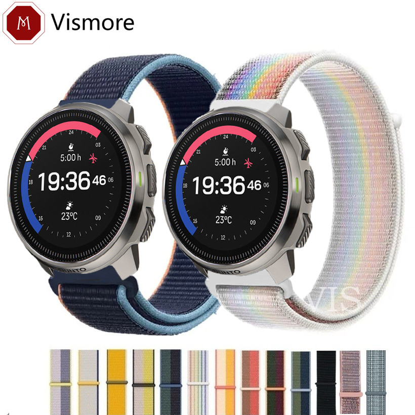 สายไนลอนสําหรับ SUUNTO Run Race 9 5 3 Peak DLC/PRO SUUNTO RACE/VERSAL/OCEAN/ฟิตเนสถัก Breathable คลาสสิกสมาร์ทนาฬิกากันน้ํา Loop Band