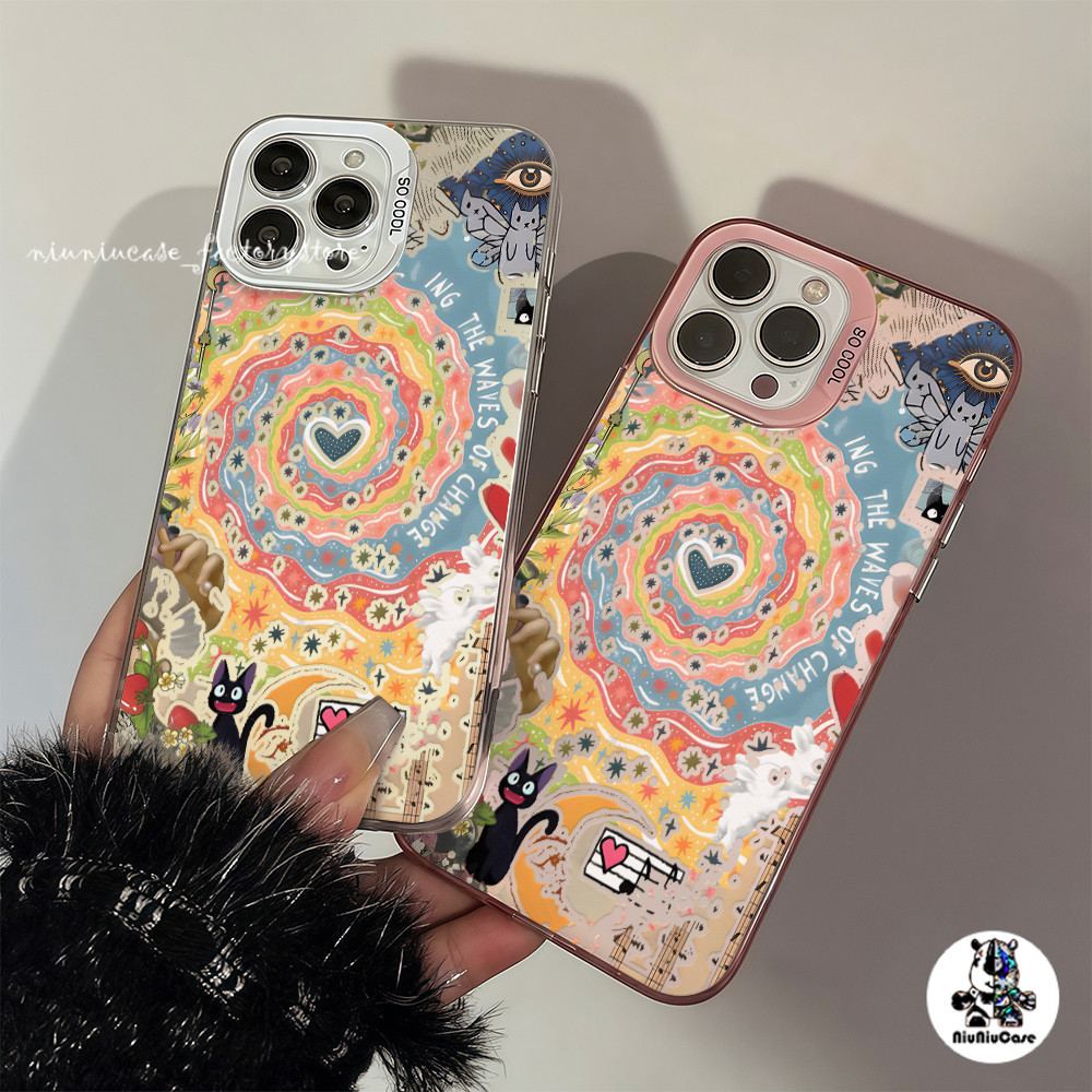 เคสป้องกันโทรศัพท์มือถือ ลูกแมวหมุนวนแห่งความรัก For iPhone 11 12 13 14 15 16 Pro Max Plus X XR XSMAX 7 8 Plus 11Pro เคส ราคา ถูกที่สุด ดีลบีเคเค แกลเลอรีภาพที่ 7