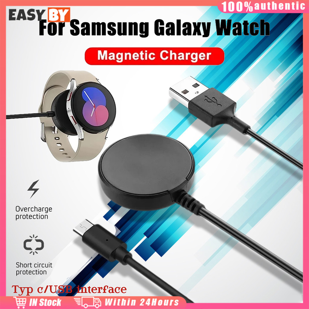 จัดส่งรวดเร็ว สายชาร์จ samsung galaxy watch 3/4/5/6 แบบแม่เหล็ก Type C USB แท่นชาร์จwatch