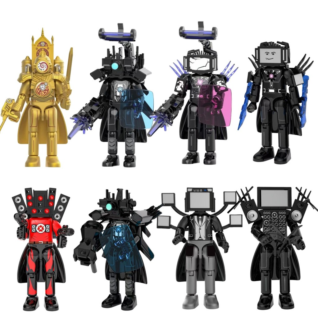 Skibidi Toilet Action Figure Titan Speakerman  War-amaaged Titan TV Man Titan Cameraman Big TV Man ข