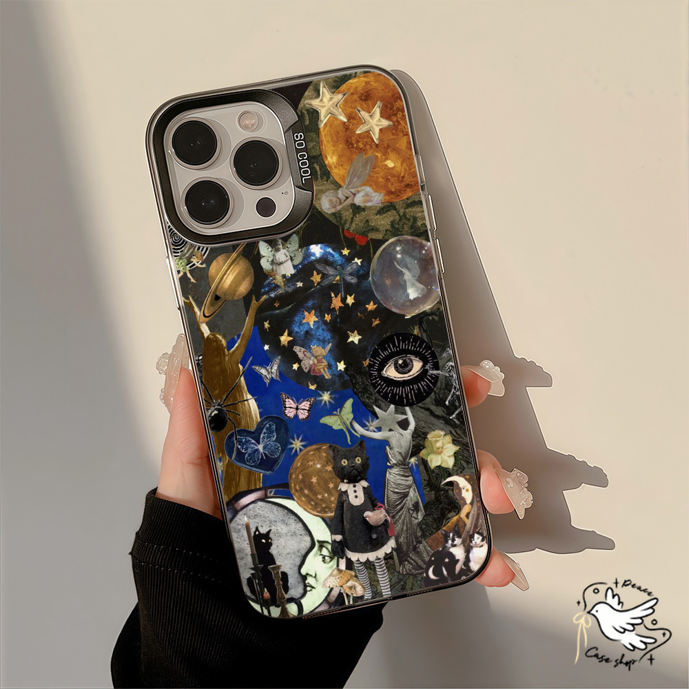 COD-ในไทย เคสไอโฟนสวยๆ ดวงตาแห่งศิลปะ For iPhone 11 12 13 14 15 16 Pro Max Plus X XS XR XS MAX 7 8 Plus เคส กันกระแทกและ ราคา ถูกที่สุด ดีลบีเคเค แกลเลอรีภาพที่ 3