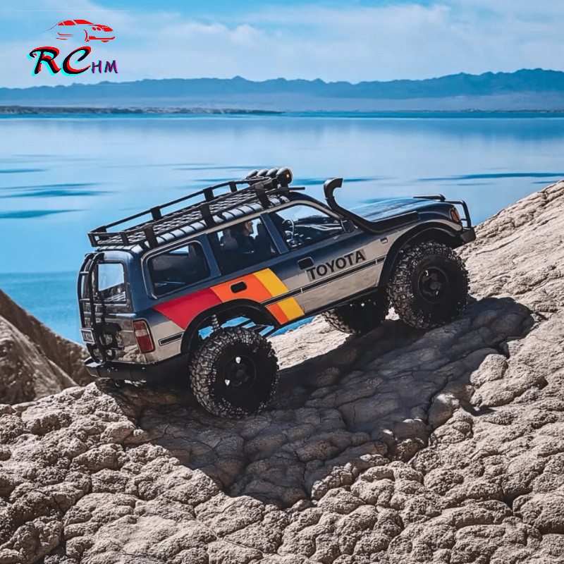 FMS FCX10 LC80 Toyota Land Cruiser 1/10 RC รีโมทคอนโทรลไฟฟ้ารุ่นรถ Rock Crawler ผู้ใหญ่ของเล่นเด็ก V