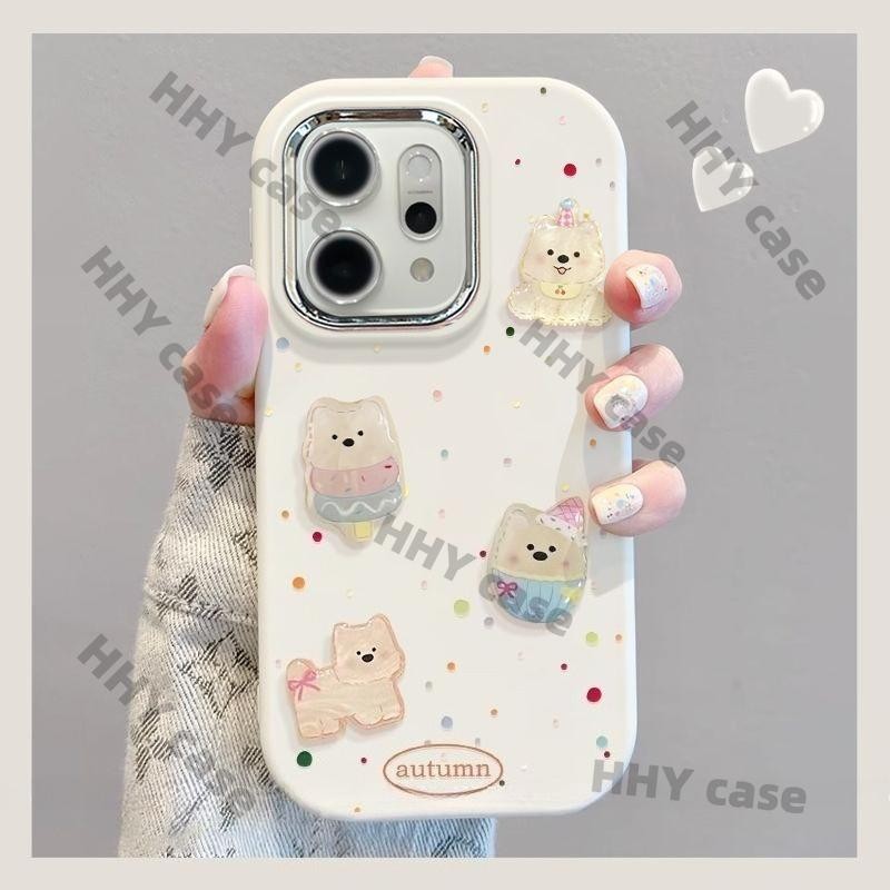 เคส OPPO Reno 14 13 5G เคส OPPO Reno 14 13 Pro 5G เคส กรณีสี่ลูกสุนัขสุนัขโทรศัพท์มือถือแฟชั่นใหม่High-end Soft Shell Creative Niche HHYกรณี - รูปที่ 2