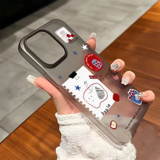 เคสโทรศัพท์ For iPhone 11 13 16 Pro Max Case iPhone 13 17 15 Pro Max 12 14 13 Pro Max ดอกไม้น้ำแข็งใสก็น่ารัก