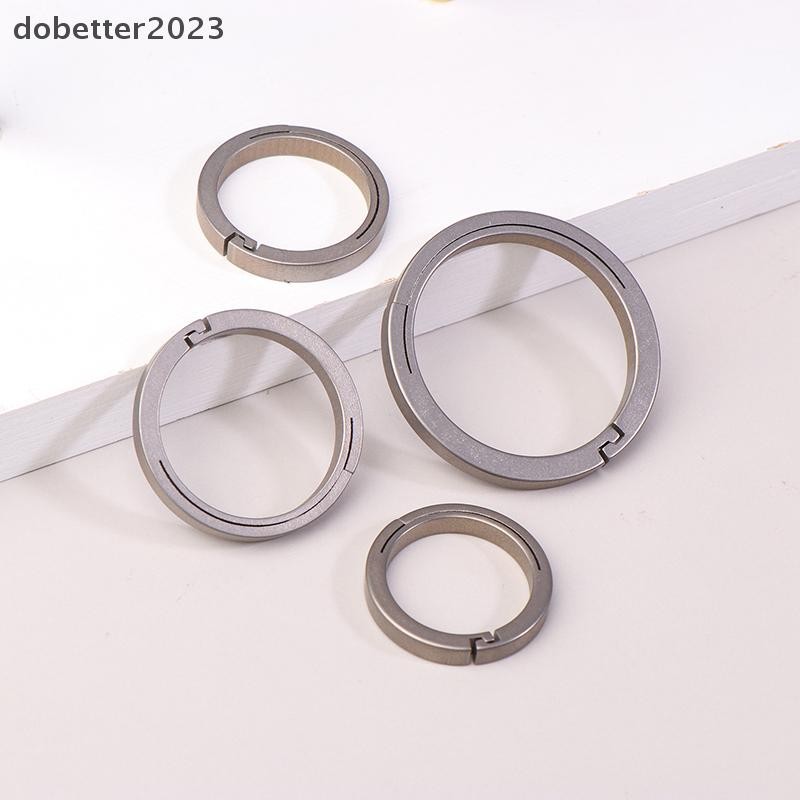 [DB] Titanium Alloy Flat Key Ring Rope Drop Buckle Car Key Ring Holder Quickdraw พวงกุญแจ Carbiner อ