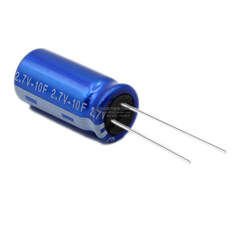 Ferra Capacitor 2.7V10F 10f/2.7V 2R7 ตะกั่วทรงกระบอก R Type Super Capacitor 12.5 * 26.5