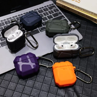 เคสป้องกันหูฟัง For Airpods 4 3 2 1 Pro Pro2 2 ทำจากผ้าลินิน เปลือกแข็ง มีตะขอ Airpods 3 เคสกันกระแทกและป้องกันการสูญหาย