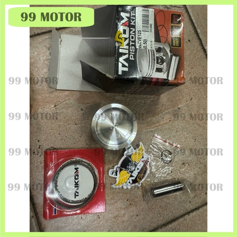 Taikom PISTON KIT WAVE125/ WAVE 125 SIZE (52.4MM) 0.25,0.50 honda wave125S/X