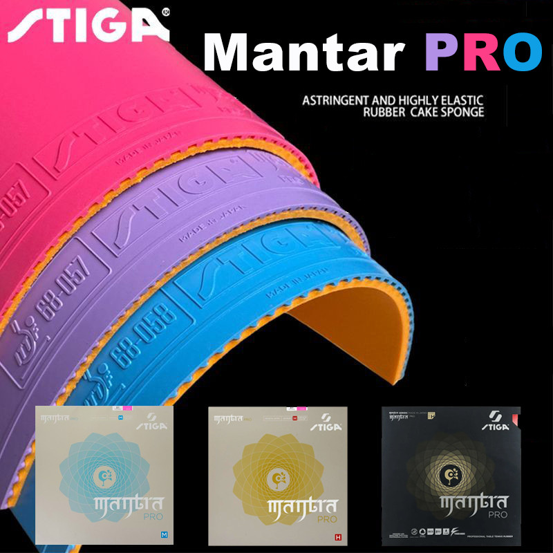 Original STIGA Mantra Pro XH ยางปิงปอง ฟองน้ำ ไม่เหนียว สีชมพู ส้มม่วง และสีฟ้า