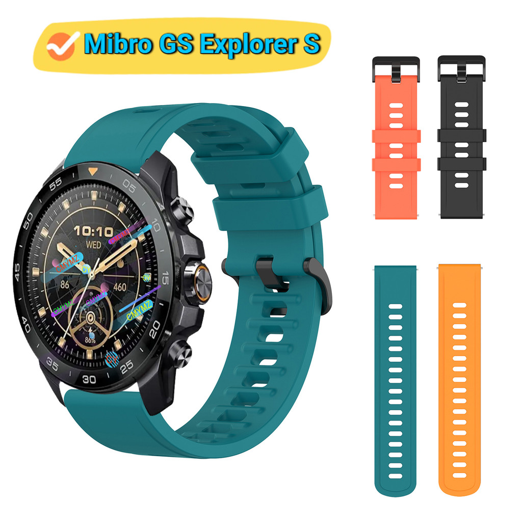 Mibro watch GS Explorer S strap สายซิลิโคนสําหรับ Mibro GS Explorer S strap สายรัดข้อมือกีฬา