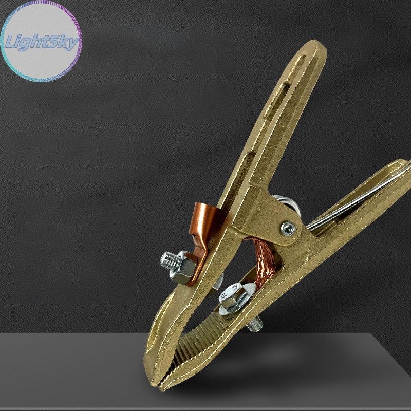 LightSky 260/300/500A วัสดุทองเหลือง A รูปร่าง Ground เชื่อม Clamp สําหรับเครื่องเชื่อมเชื่อม Clamp เชื่อมทองเหลือง CLAMP TH