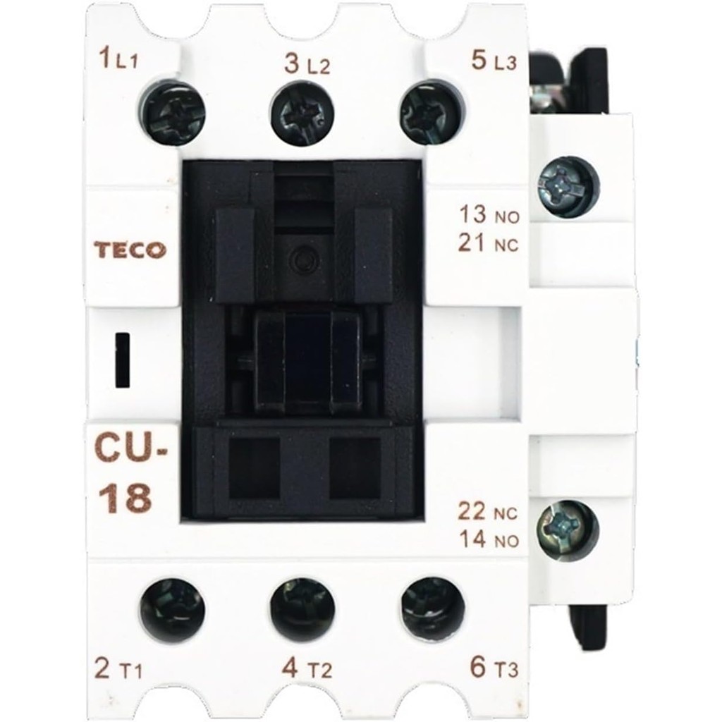 TECO คอนแทค AC CU-18 220V/24V/110V/380V (สี : CU-18 3A1a1b, Size : 220V) GXEB