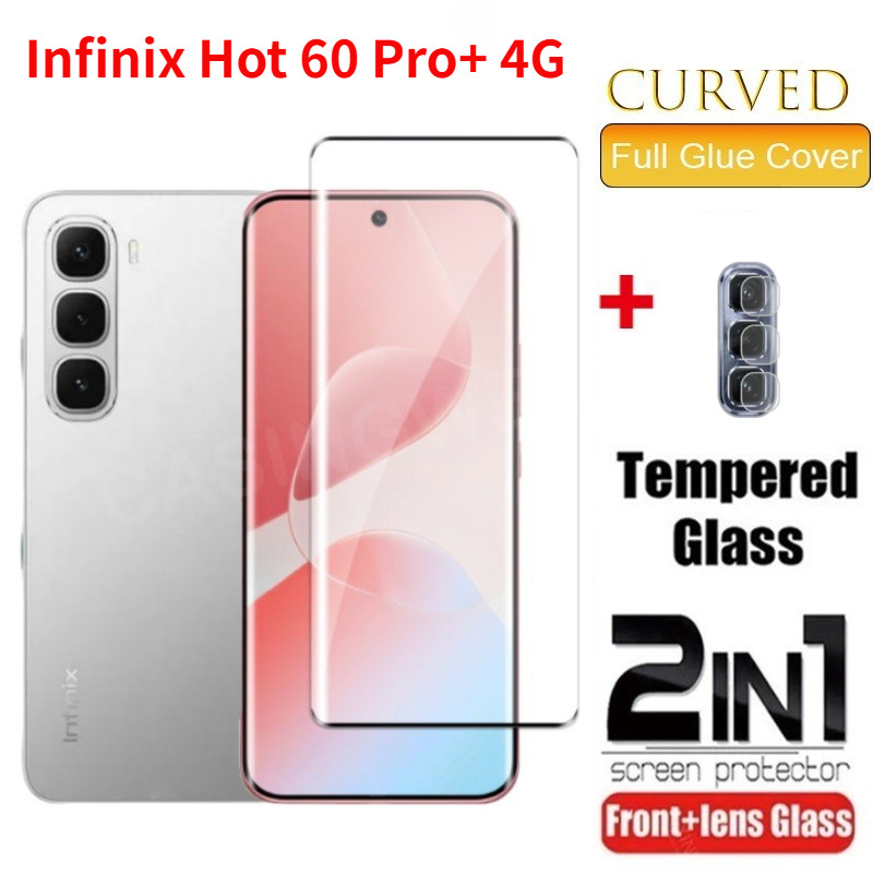 สําหรับ Infinix Hot 60 Pro + 4G 2025 2 in 1 ป้องกันหน้าจอสําหรับ Infinix Hot 60 Pro + Pro Plus 60i ร้อน 60 Pro 4G 5G คลุมทั้งหมดด้านหน้าฟิล์มกลับเลนส์ Protector ฟิล์มกระจกนิรภัย