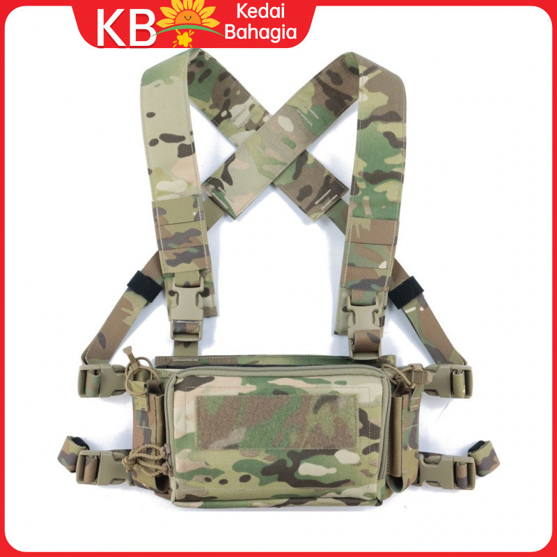 เสื้อกั๊กแขวนหน้าอก AFG D3CRM แบบยุทธวิธี น้ำหนักเบา CR009