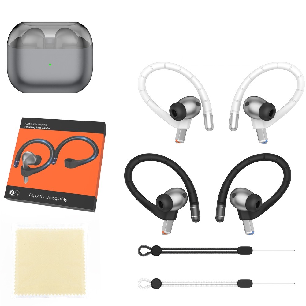 1 คู่หูฟัง Earhooks ใช้งานร่วมกับ Galaxy Buds 3 /3Pro หูฟัง Earhook พร้อมสายไฟ Anti-Slip กีฬาหูตะขออ