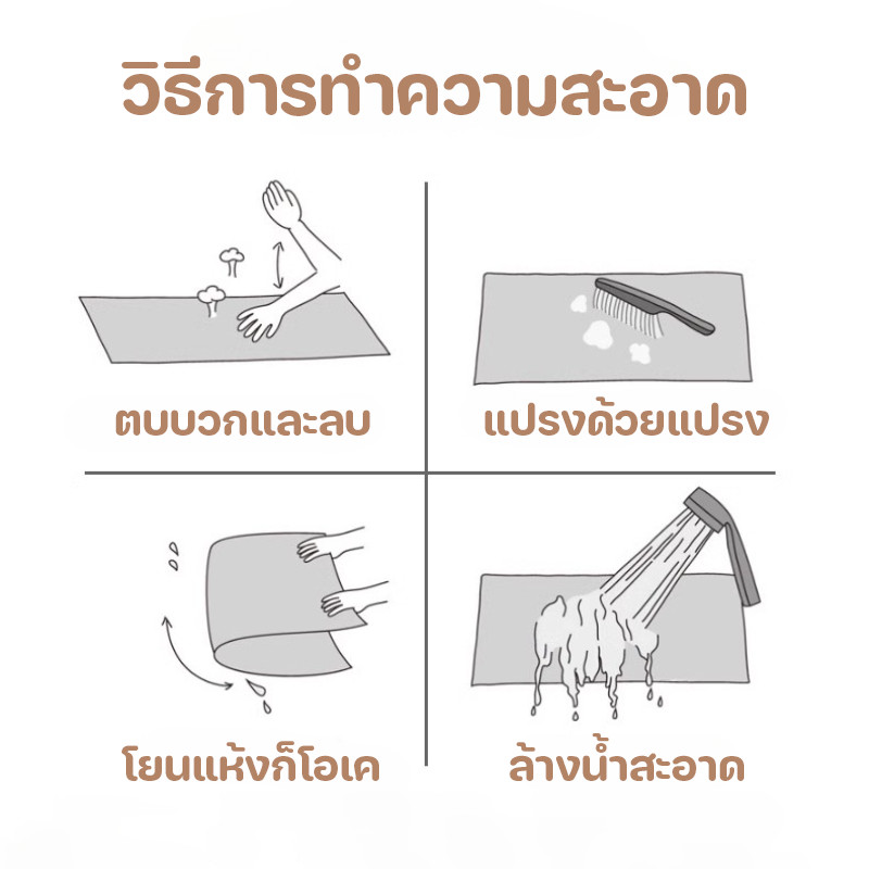 40x60cm ผ้าลินินเสื่อห้องน้ำ พรมปูพื้นผ้าลินิน ดูดซึมน้ำอย่างรวดเร็วแห้ง ป้องกันการลื่นไถล 2 สไตล์ ราคา ถูกที่สุด ดีลบีเคเค แกลเลอรีภาพที่ 9