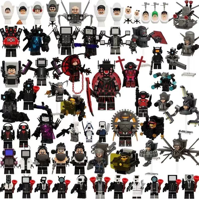 Skibidi Toilet Action Figure Astro Hunter Astro Duchess Big Speakerman Gman 5.0 ของเล่นคอลเลกชันบล็อกอาคารสําหรับเด็ก