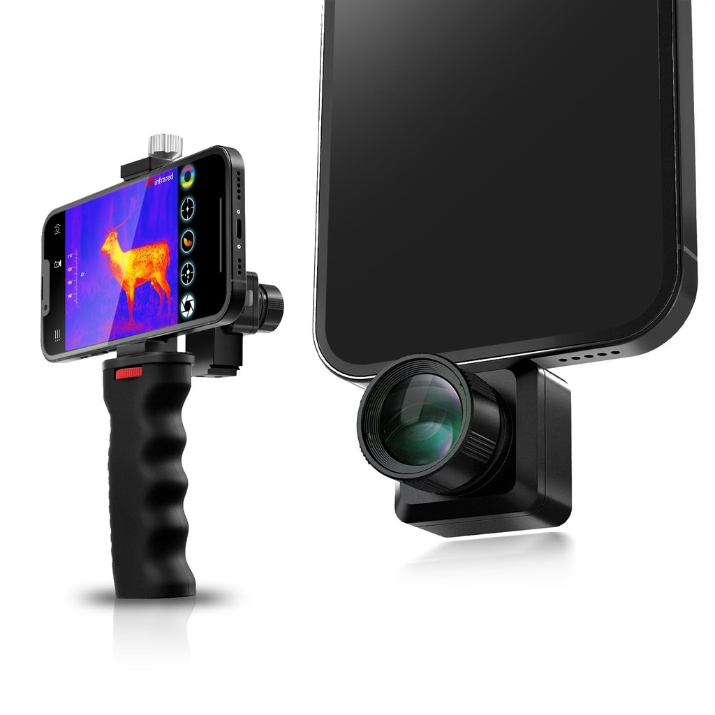Infiray ความร้อน monocular T2 Pro ความร้อนขอบเขตขอบเขตสำหรับ iPhone สำหรับการตามล่า 256x192 IR ความล