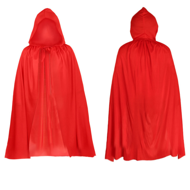 เสื้อคลุมคริสต์มาส คอสเพลย์ Grim Reaper แวมไพร์แม่มด Wizard Robe Party เด็กเสื้อคลุมสีดํา Cape สําหรับ Masquerade