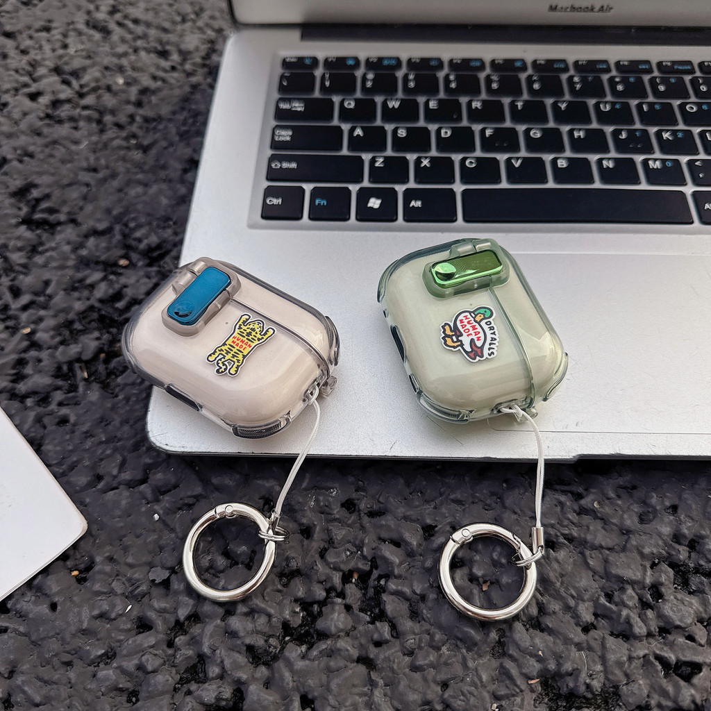 Human Made สัตว์นิ้วมือแหวน Soft Tpu หูฟังกันกระแทกสําหรับ AirPods 1 2 Pro 3 (2021) Pro 2 4 Earpods 