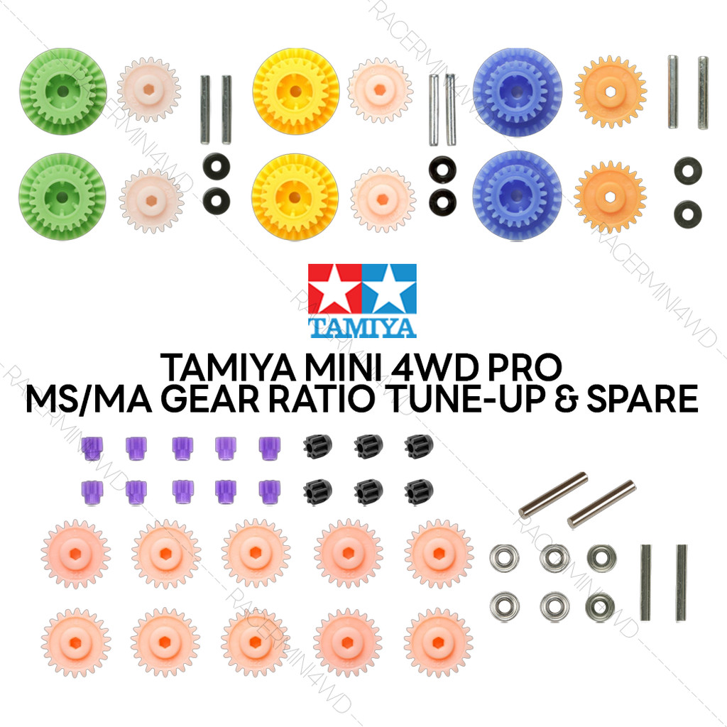 TAMIYA Mini 4WD MS/MA Gear Ratio Set 10311 15347 15349 15355 15390 15429 15453 94577 94752