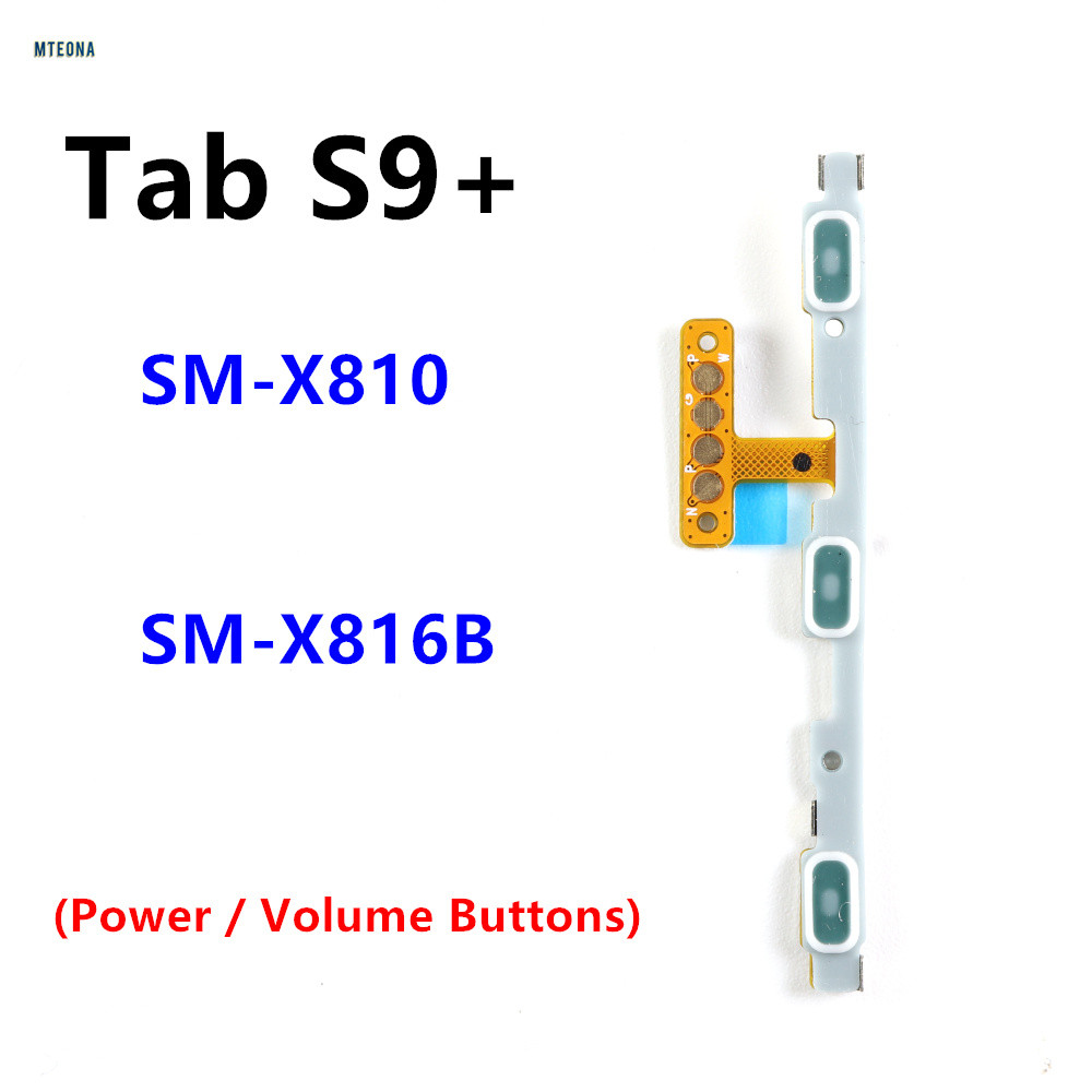 สําหรับ Samsung Galaxy Tab S9+ SM-X810 SM-X816B ปุ่มด้านข้างสวิทช์ Volume Key Power On Off Flex Cabl