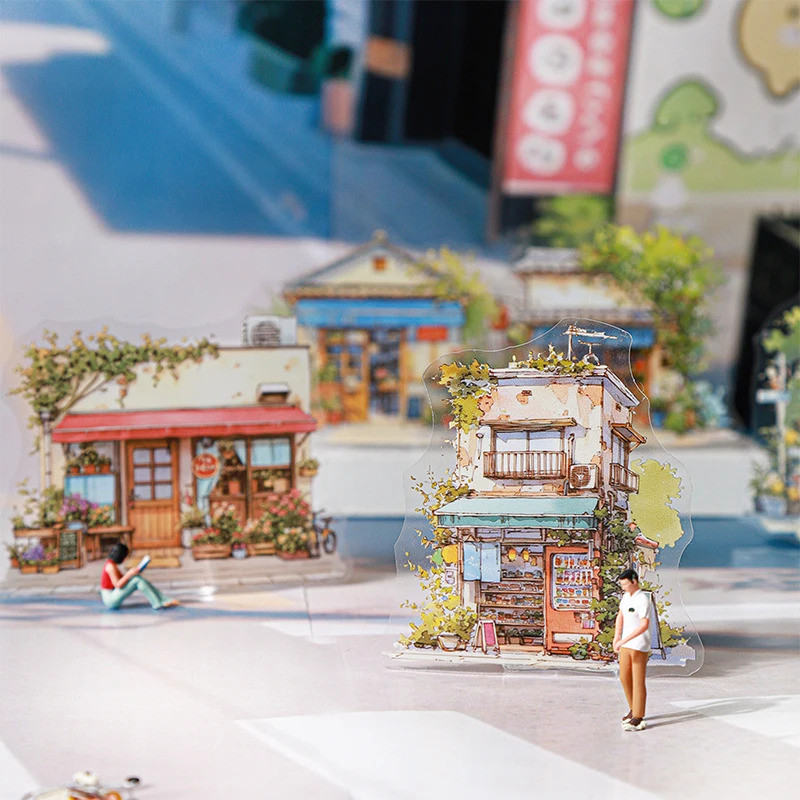 Journal GO 20pcs Creative Traveling สติกเกอร์สําหรับ Travel Journaling Scrapbooking diy Trip ทิวทัศน์ภูมิทัศน์เครื่องเขียน Decals