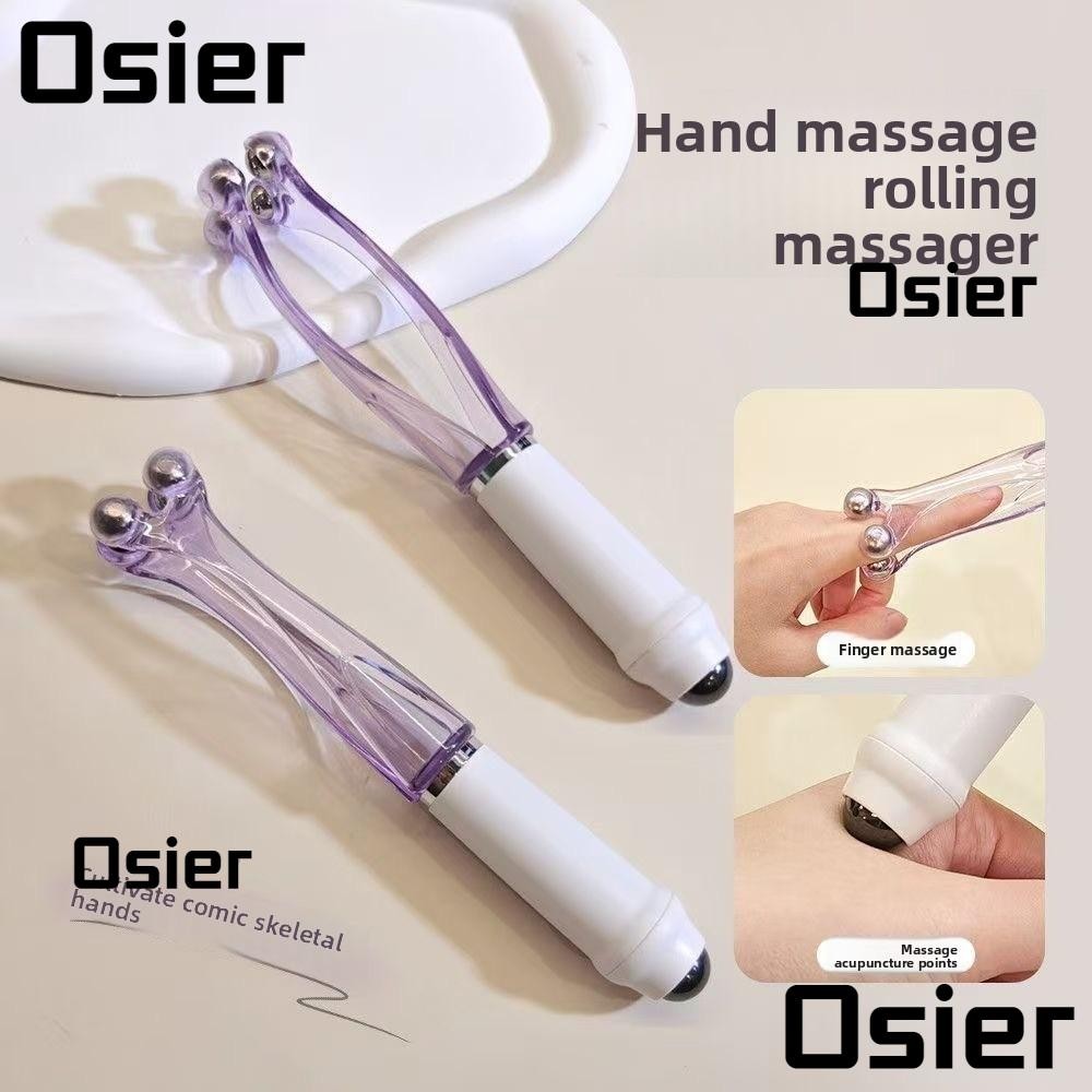OSIER เครื่องนวดข้อต่อนิ้ว, ใช้งานง่าย Dual-Row Roller Roller Finger Massage, ส่งเสริมการไหลเวียนโลหิตบรรเทานิ้วความเมื่อยล้า Acupoint Massager Roller Relief Tool