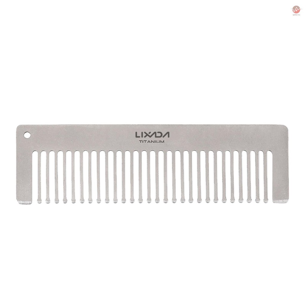 Lixada Titanium Comb Anti-Static Hair Beared Comb Pocket Comb
