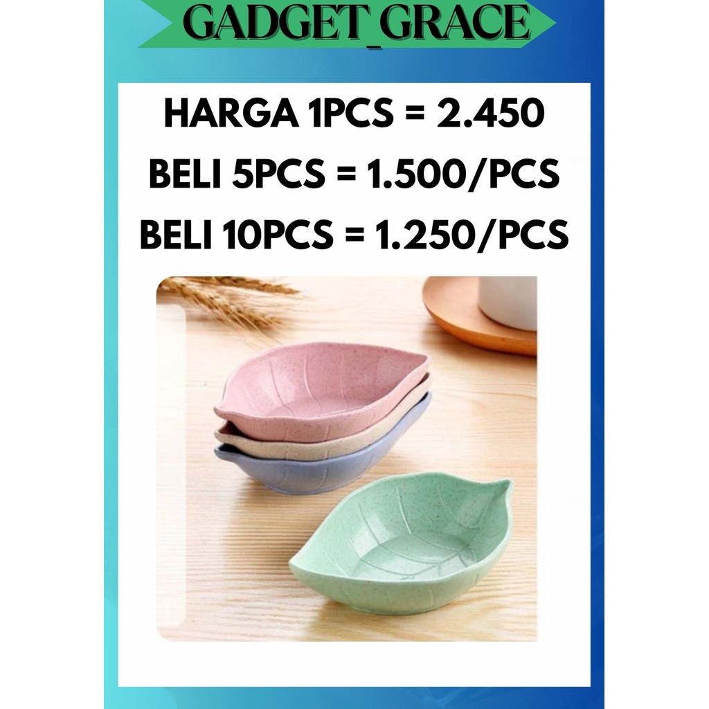 GG LEAF BOWLS สําหรับ SAMBAL KECAP นําเข้า PATENT MATERIAL WEDDING SOUVENIRS
