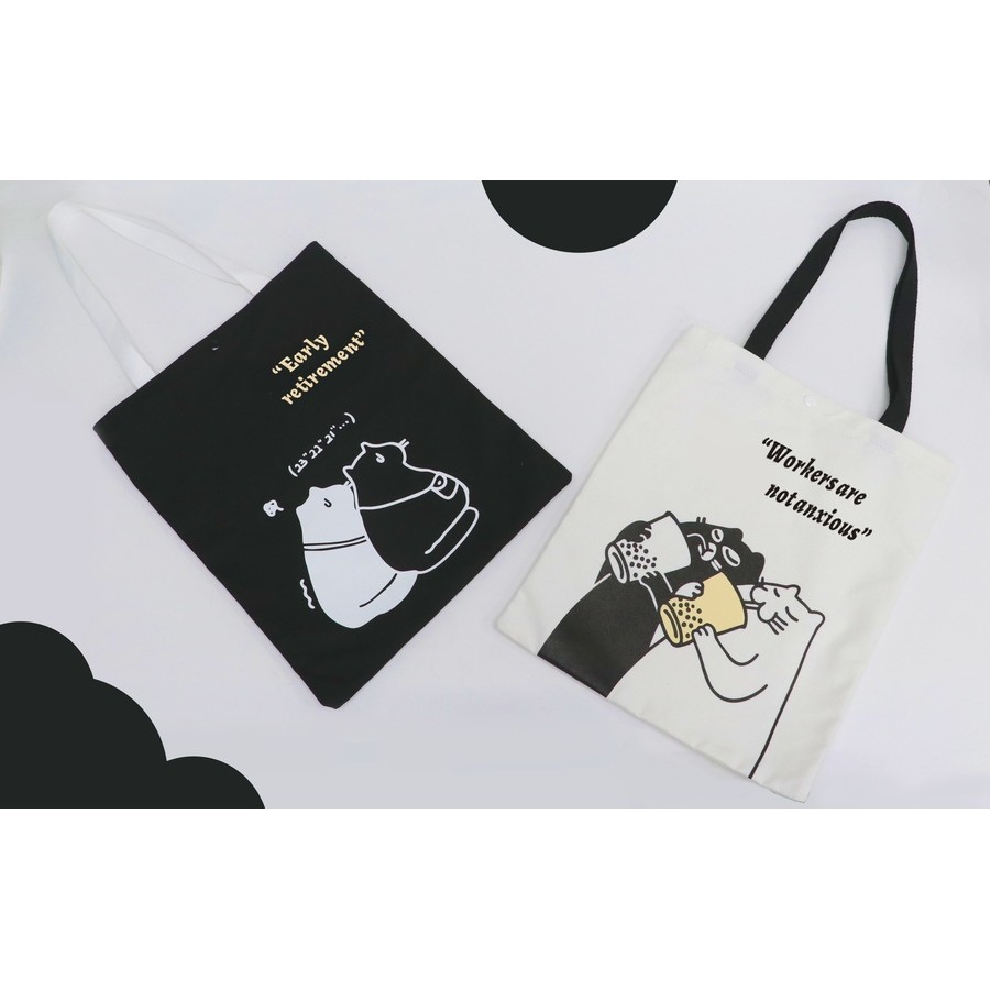 Ghouse Online KOJI กระเป๋าผ้าสะพายลายแมวน่ารัก BG-03 ขนาด33x1x40ซม.คละแบบ สินค้าขายดี!