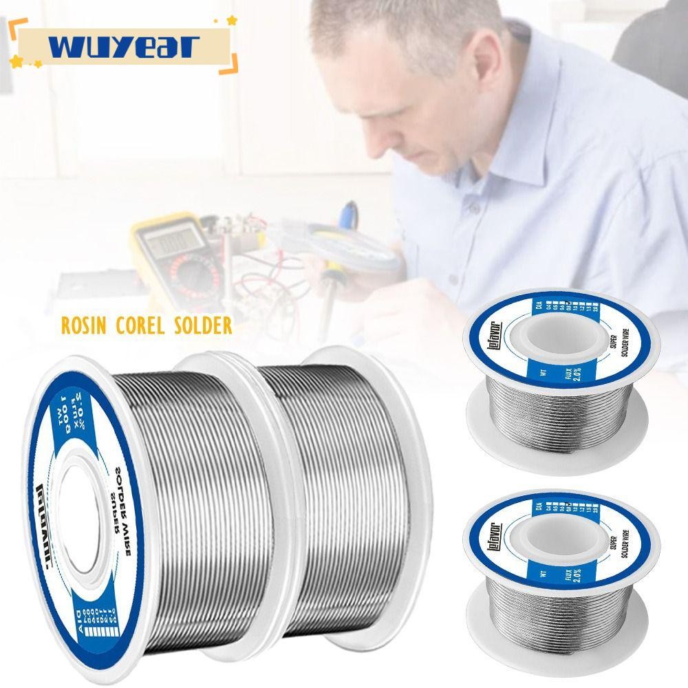 WUYEAR Corel Solder, FLUX 2.0% ไม่มีทําความสะอาดลวดเชื่อมอุณหภูมิต่ํา, ทนทาน 20g 50g 100g 0.8 1.0mm 