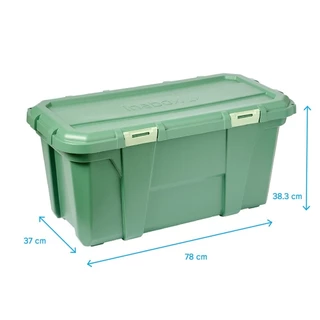 GlobalHouse INABOX กล่องเก็บของ Heavy Armour N80203GN-65L ขนาด 78x37x38.3 cm. สีเขียว สินค้าของแท้คุณภาพดี