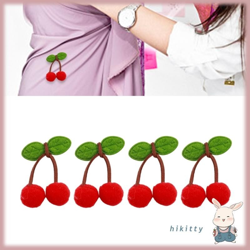 Hik 10 ชิ้นผลไม้ Pompoms จากผ้าลูกไม้ ใช้สำหรับงานฝีมือและตกแต่งผม