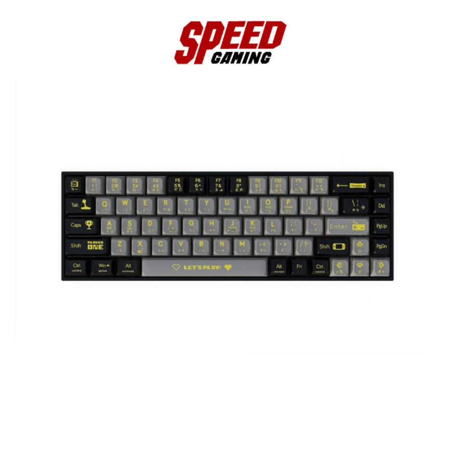 AJAZZ KEYBOARD GAMING (คีย์บอร์ดเกมมิ่ง) AK680 WIRED LETS PLAY CALIFORNIA SUNSET RED SWITCH | By Spe