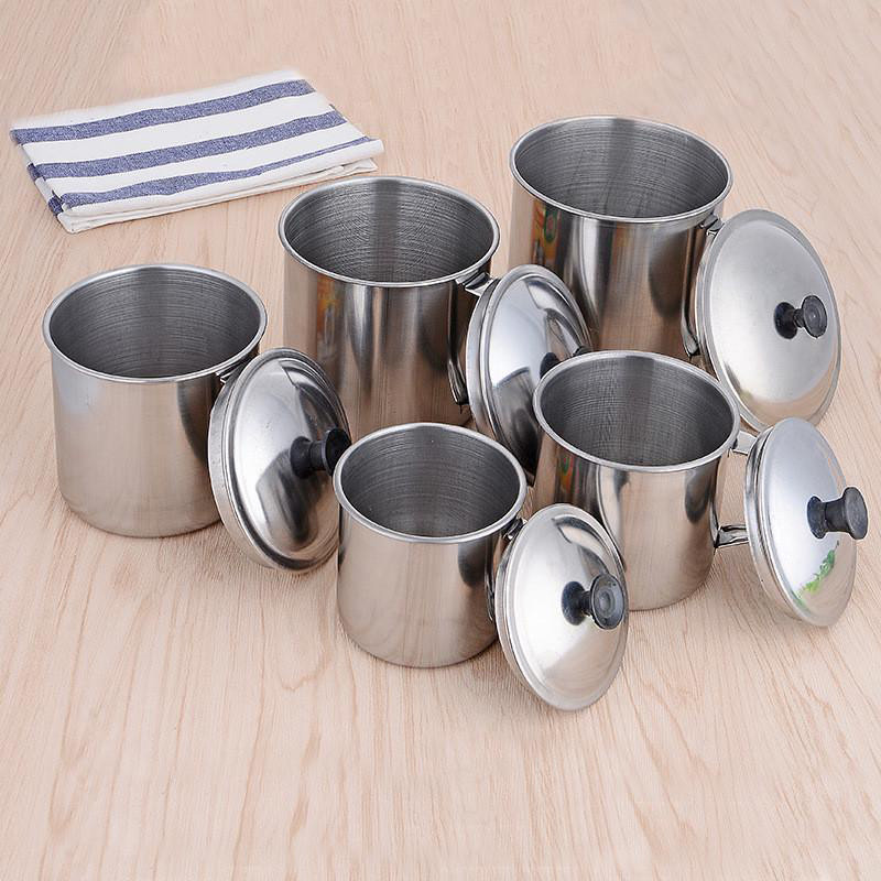 ChokSteel แก้วสแตนเลส มี 6 ขนาด 7cm/8cm/9cm/10cm/11cm/12cm สแตนเลสเกรด โค้งมน หนา แข็งแรง ทนทาน ไม่เป็นสนิม สินค้าคุณภาพ