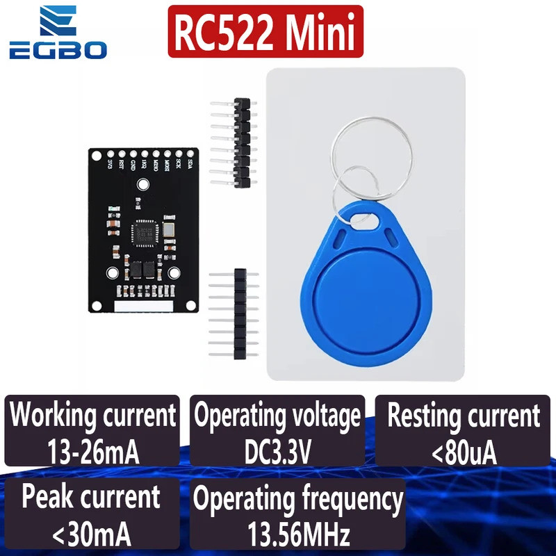 1 ~ 5 ชิ้น RFID โมดูล RC522 มินิชุด S50 13.56 Mhz 6 ซม.พร้อมแท็ก SPI เขียนและอ่านสําหรับ arduino uno
