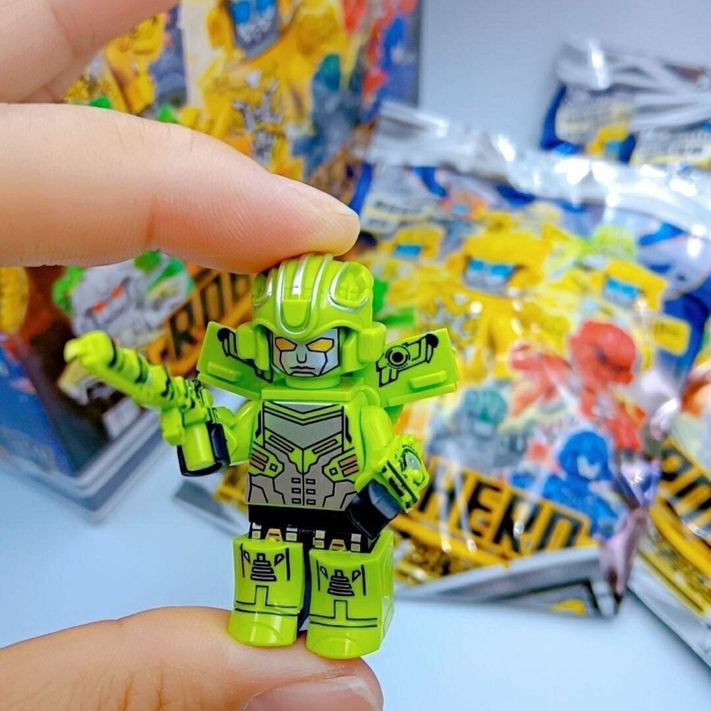 Transformers Mecha การติดตั้ง Minifigure Building Blocks Hercules Optimus Mecha Post Blind Bag Assem
