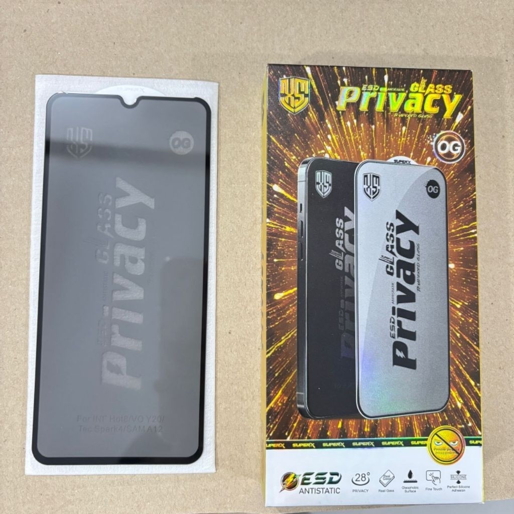 PER BOX 10 PCS TG SPY TEMPERED GLASS STATIC SPY PRIVACY OG REALME C67 C65 C63 C61 C55 C53 C51S C35 C