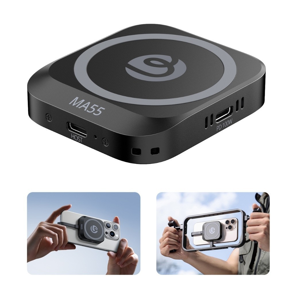 Ulanzi MA55 Magnetic SSD Enclosure เคสฮาร์ดดิสก์ MagS afe สำหรับ M.2 NVMe SSD รองรับความจุสูงสุด 2TB
