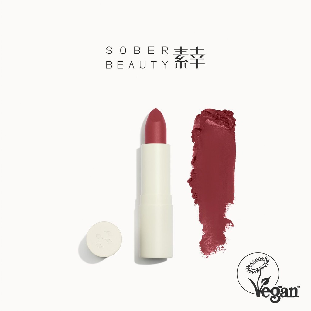 SOBER BEAUTY Suxing ลิปสติก Matte Plant Natural Lip Nude Organic แต่งหน้า Retro Soft Mist 6.19