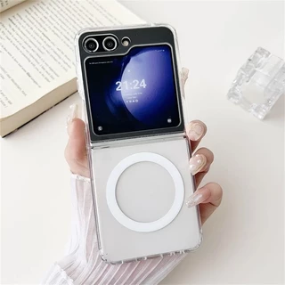 เคสชาร์จไร้สาย สําหรับ Samsung Z Flip 8 7 Flip 6 Flip 5 เคสแม่เหล็ก Z Fold 8 5 6 7 Z Flip7 / Flip6 / Flip5 Magsafe case