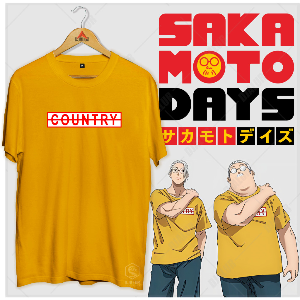 Sakamoto Anime Japan T-Shirt ผ้าฝ้ายระบายอากาศ ลายพิมพ์แขนสั้น สไตล์_unisex_สำหรับทุกคน ไซส์ S-5XL